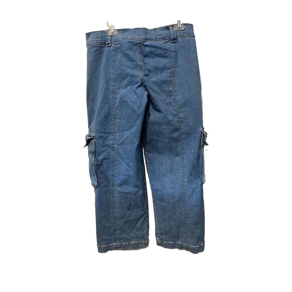 Forever x Frankie & The Studs Women Jeans XL Blue Cargo Grunge Skater Y2K - Picture 7 of 8